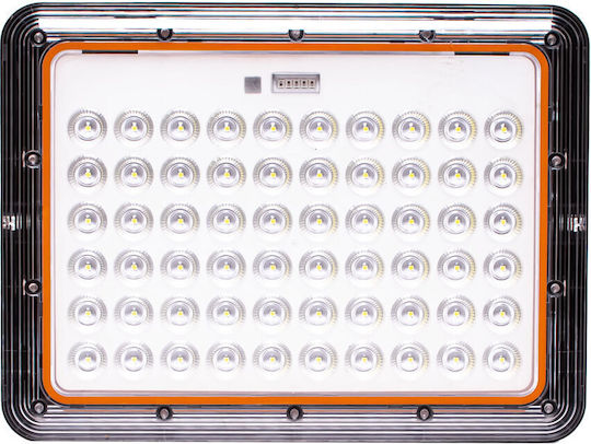 Metanor Αδιάβροχος Слънчев LED Προβολέας 10W Студено бяло 6000К με Τηλεχειριστήριο IP65
