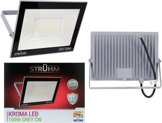 Struhm LED Flutlicht 100W Kaltweiß 6200K