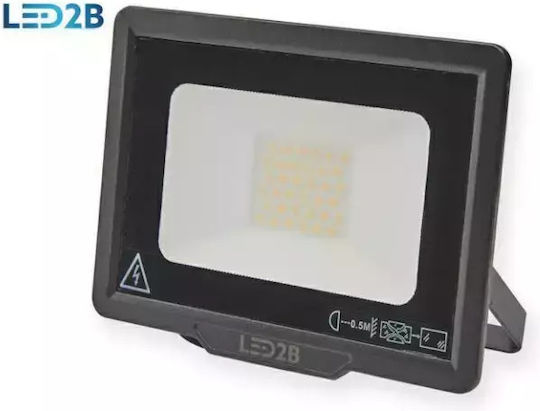 Kobi Rezistent la apă Proiector LED 30W Alb Rece 6500K IP65