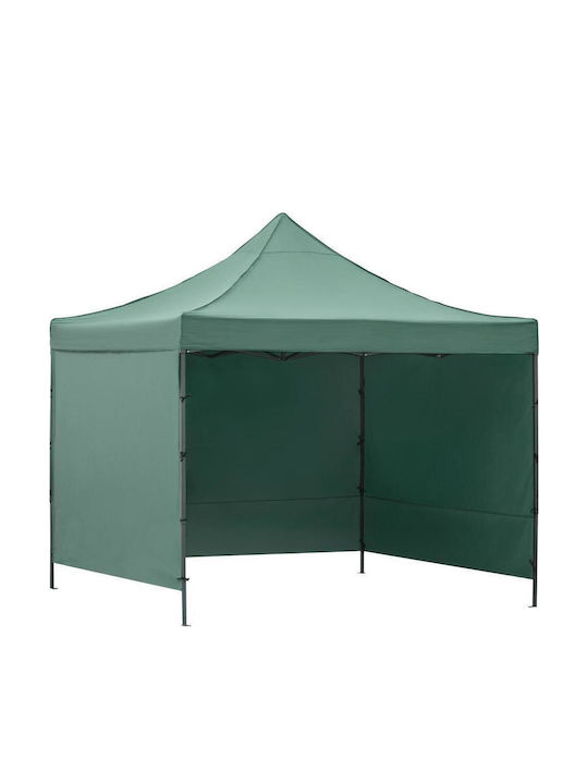 Gazebo Pliabil De Grădină Verde 3x3m