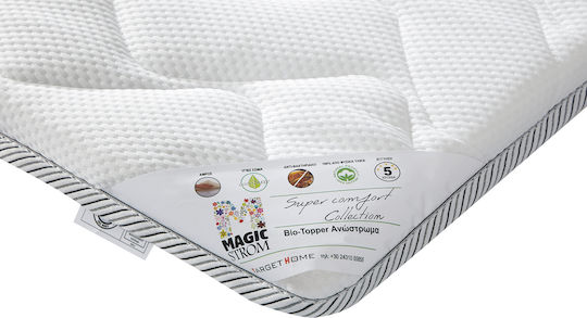 Bio Mattress Topper Double Foam Strapped 140x200x4cm