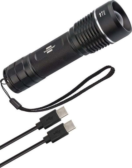 Brennenstuhl Rechargeable LED Flash Light with Maximum Brightness 1200lm Luxpremium