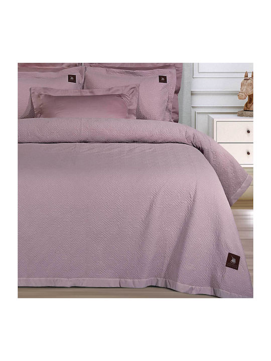 Tagesdecken 240x250 King Greenwich Polo Club Essential 4448 Nude 100% Microsatin