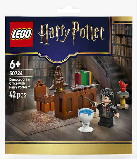 LEGO Harry Potter Офисът на Дъмбълдор с Harry Potter за 6+ Години 42 Бройки