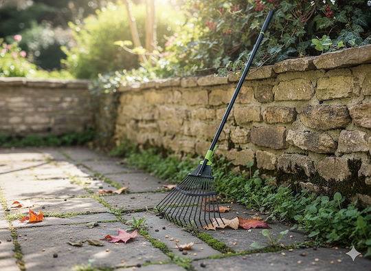 Wurth Gartenharke mit Stange