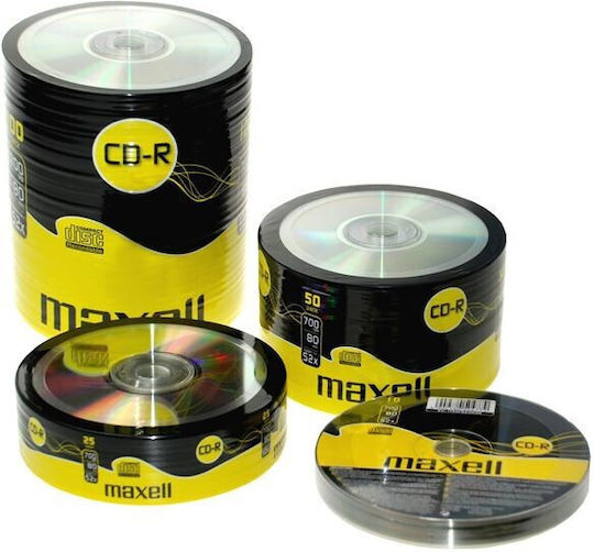 Maxell Recordable CD-R 52x 700MB Cake Box 50pcs