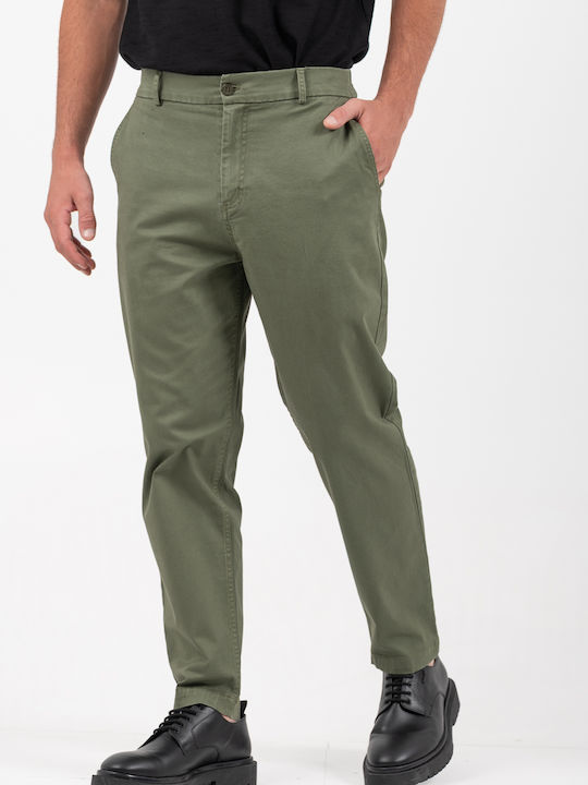 Herrenhosen Elastische Lose Khaki