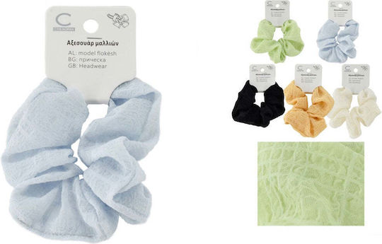 Scrunchie Μαλλιών Υφασμάτινο 5 Χρώματα 1 Τεμάχιο