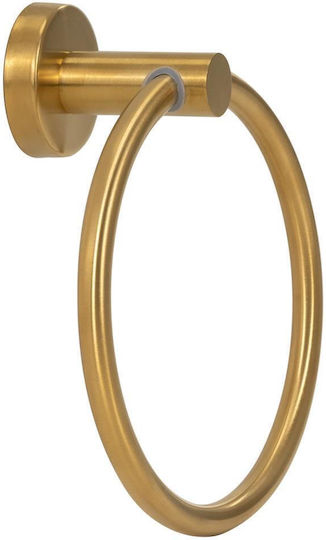 Einzelner Badezimmerhaken mit Schrauben Gold