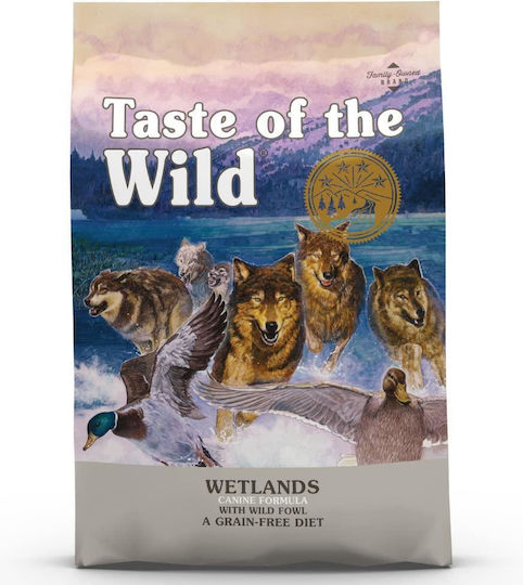 Taste Of The Wild Wetlands Formula 5.6kg Trockenfutter ohne Getreide & Gluten für erwachsene Hunde mit Geflügel