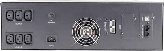 MPL RTS-LI-1k5-3U-L UPS Line-Interactive 1500VA 1200W με 6 Πρίζες