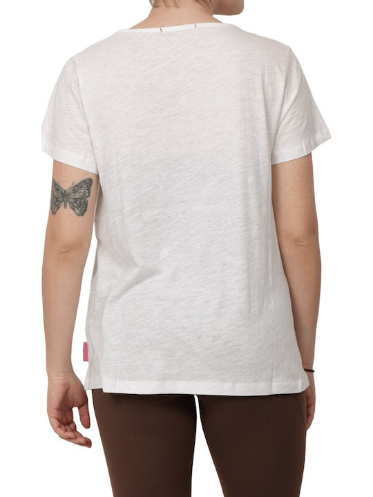 Funky Buddha Tricou Damă Alb