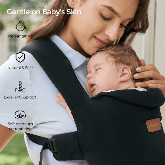 Momcozy Standard Baby Carrier Sling Black with Maximum Weight 3.2kg