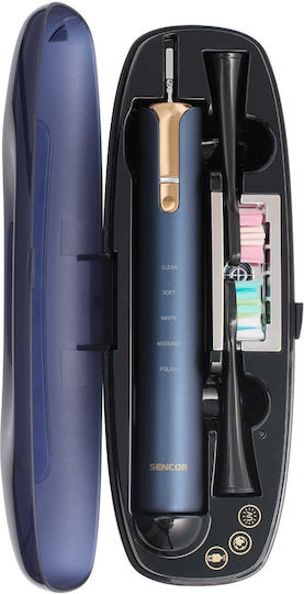 Sencor Water Flosser with Pressure Sensor and Travel Case SOC 4110BL Navy Blue