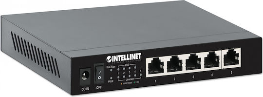 Intellinet Unmanaged L2 PoE+ Switch with 5 Ethernet Ports