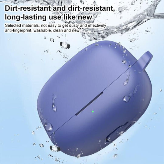 Θήκη Σιλικόνης με Γάντζο σε Μαύρο χρώμα για Xiaomi Buds 5 Pro
