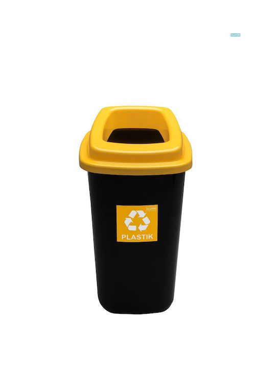 Plafor Coș de Reciclare Plastic Negru 28l