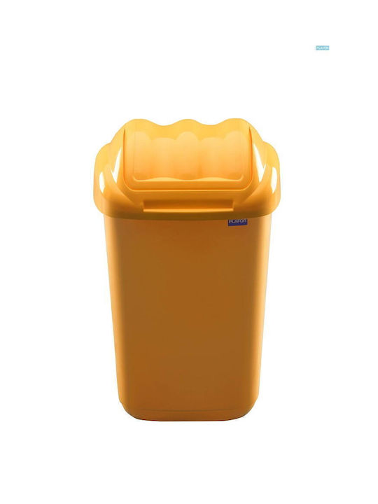Plafor Coș De Gunoi Din Plastic Galben 15lt