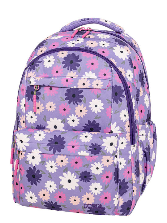 Polo Sparkle Σχολική Τσάντα Πλάτης Δημοτικού Λιλά με Θήκη για Παγούρι 23lt 2026