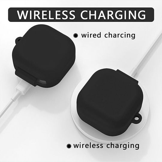 Θήκη Σιλικόνης με Γάντζο σε Λιλά χρώμα για Galaxy Buds4 / 4 Pro