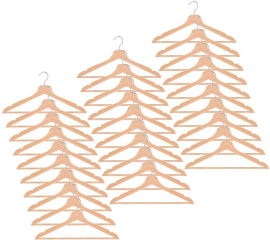 Clothes Hanger Beige 30 Pieces