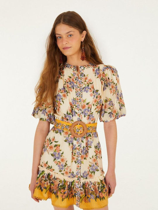 Summer Mini Beige Dress