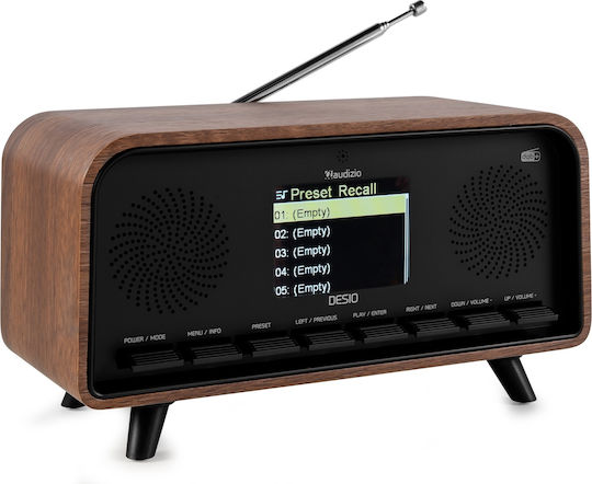 Audizio DESIO Настолен Радиоприемник DAB+ Тъмен Дървен