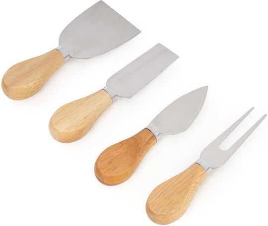 Plăci De Servire Brânză Cu Mâner Lemn 35x28x8cm 5 Bucăți