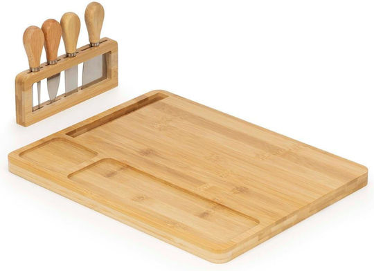 Plăci De Servire Brânză Cu Mâner Lemn 35x28x8cm 5 Bucăți