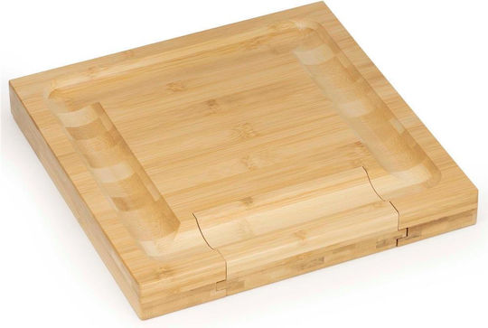 Plăci De Servire Brânză Cu Mâner Lemn 33x33x4cm 5 Bucăți