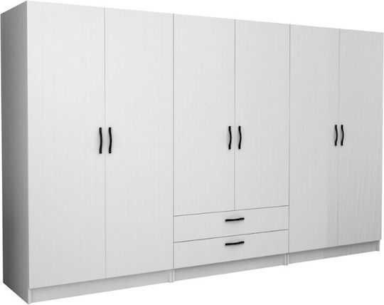 Sechs Türen Victoria 300x60x181cm White Sechs Türen Victoria 300x60x181cm White
