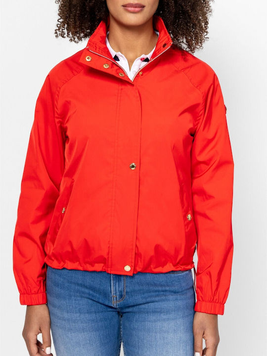Damen Bomber Jacke Rot