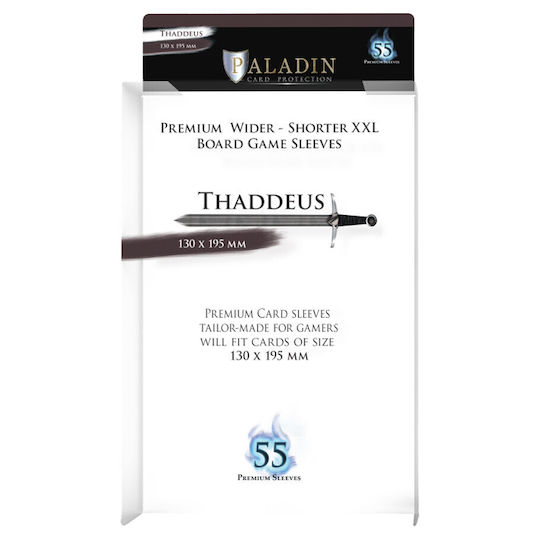 Board & Dice Paladin Card Sleeves 55 Pieces Transparent