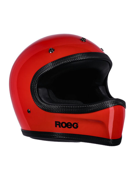 Roeg Peruna 2.0 Flaming Red Motorcycle Helmet Motocross ECE 22.05 1000gr