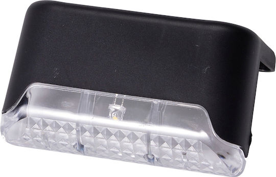 Set 4 Wall Mounted Solar Lights Warm White with Photocell 8x4x4.5cm