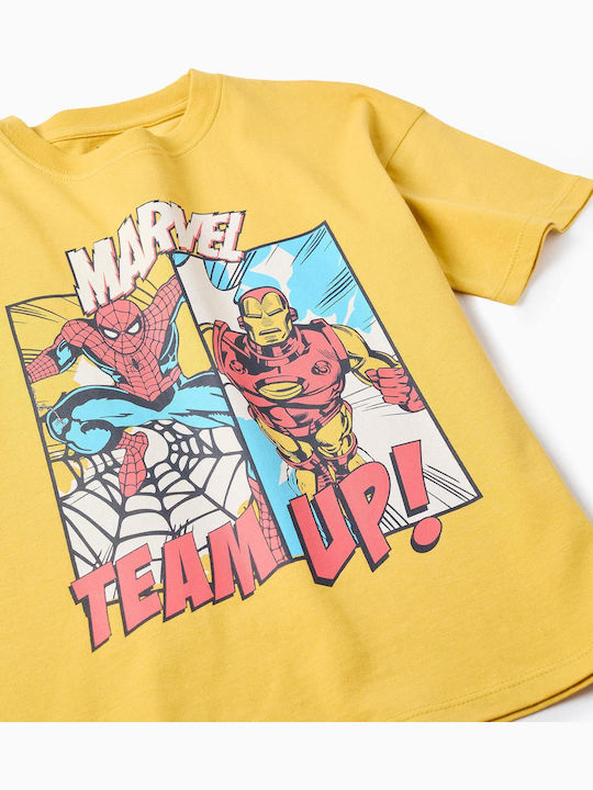 Kids Short Sleeve Top Mustard