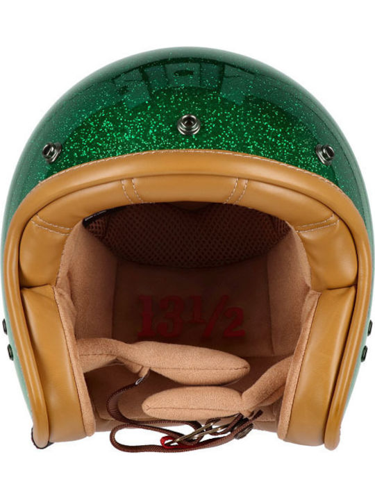 13 1/2 Magazine Skull Bucket Lucky Clover Каска за Мотор Джет ECE 22.06