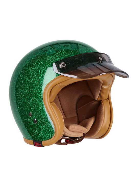 13 1/2 Magazine Skull Bucket Lucky Clover Каска за Мотор Джет ECE 22.06