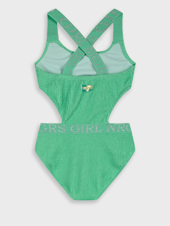 Energiers Kids One-Piece Neon Green Swimsuit