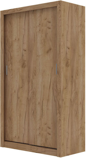 Linea Δίφυλλη Ντουλάπα Συρόμενη 120x60x215cm Χρυσό Δρυς Linea Δίφυλλη Ντουλάπα Συρόμενη 120x60x215cm Χρυσό Δρυς