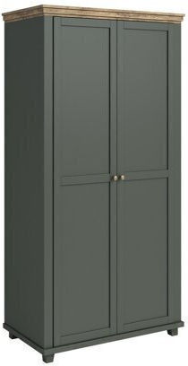 Tolnue 125 Δίφυλλη Ντουλάπα 108x62x216cm Σκούρο Πράσινο, Δρυς Λευκάδας Tolnue 125 Δίφυλλη Ντουλάπα 108x62x216cm Σκούρο Πράσινο, Δρυς Λευκάδας