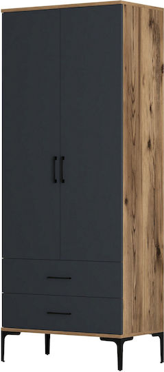 Δίφυλλη Ντουλάπα 80x47x201cm Δίφυλλη Ντουλάπα 80x47x201cm