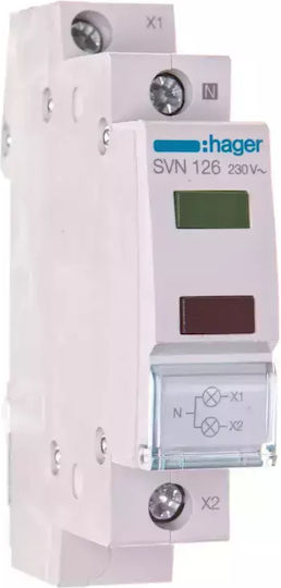 Hager Double Panel Indicator Red Light