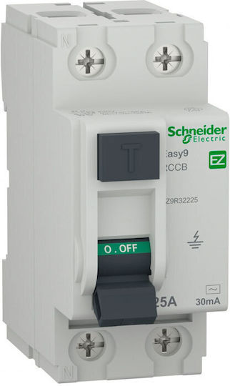 Schneider Electric Релета На Релса Изтичане На Земя 25A Двуполюсен