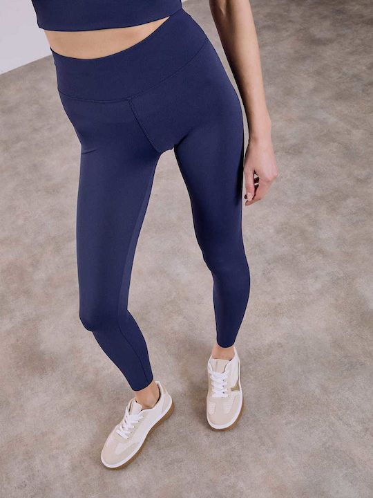 Celestino Colant Damă Elastic Talie Înaltă Slim Fit Albastru Închis