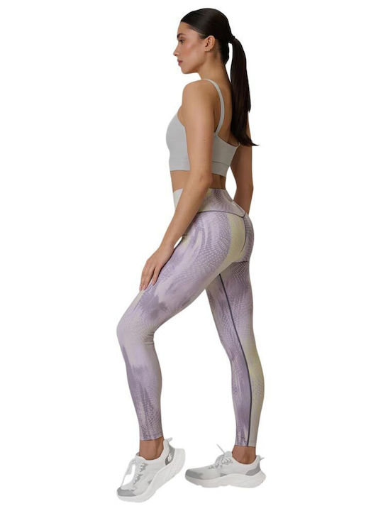 Functional Women's Cropped Leggings Purple