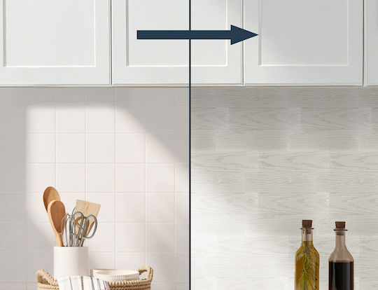 Decorative Wall Sticker Tiles 4 Pieces 25x25cm Douceur d'Intérieur