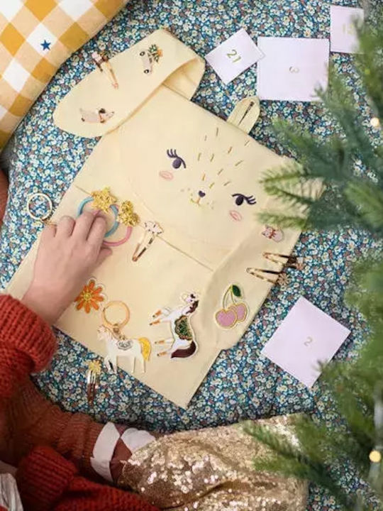 PartyDeco Umpluturi Calendar Advent Iepure Tesătură