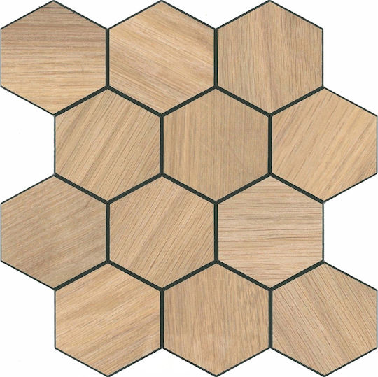 Decorative Wall Sticker Tiles 4 Pieces 25x23.2cm Douceur d'Intérieur