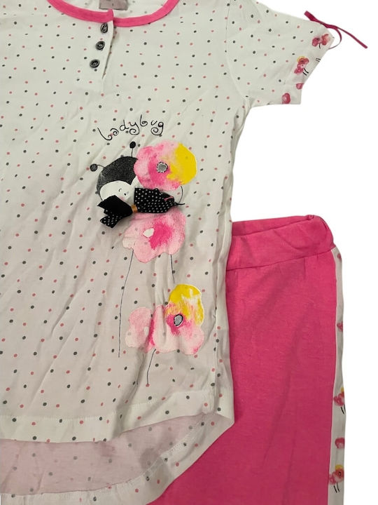 Ogham Set Pijamale Dama De Vară Alb